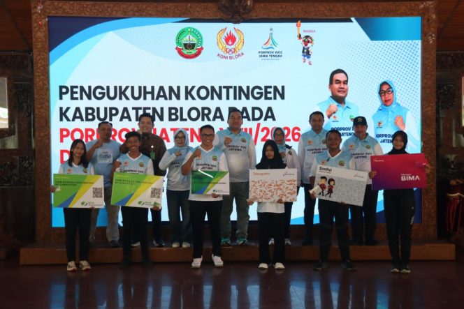 
					Bupati Arief Rohman Kukuhkan 347 Kontingen Blora untuk Porprov Jateng 2026, Target Tembus 10 Besar