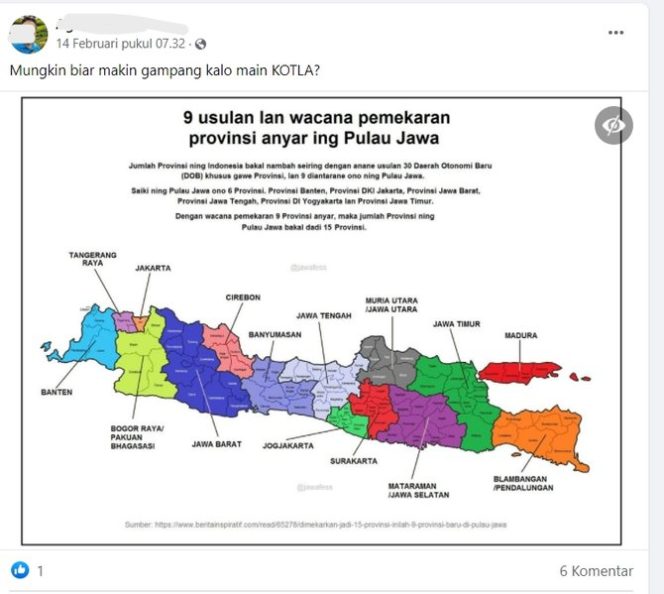 
					Hot !! Wacana 9 Provinsi Baru, Salah Satunya Provinsi Jawa Utara, Memimpin Jepara, Pati, Blora, Grobogan, Rembang & Kudus
