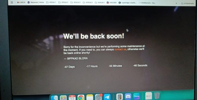 
					Website BPPKAD Blora Diretas, Data Hilang dan Harus Diinput Ulang
