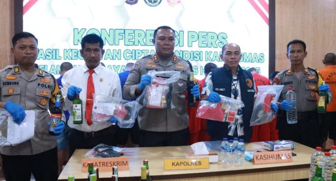 
					Polres Blora Ungkap Sejumlah Kasus Jelang Idul Fitri 1446 H, 5 Kasus Narkoba dan 3 Perjudian Terungkap