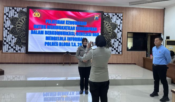 
					Polres Blora Gelar Pelatihan Video Reportase untuk Tingkatkan Kompetensi Polwan