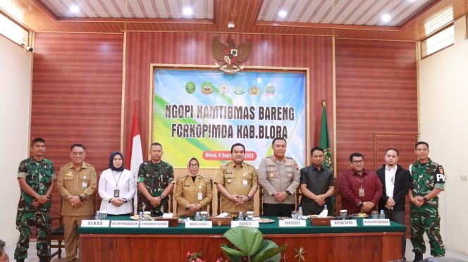 
					Forkopimda Blora Gelar Ngopi Kamtibmas, Perkuat Sinergi Jaga Keamanan Daerah
