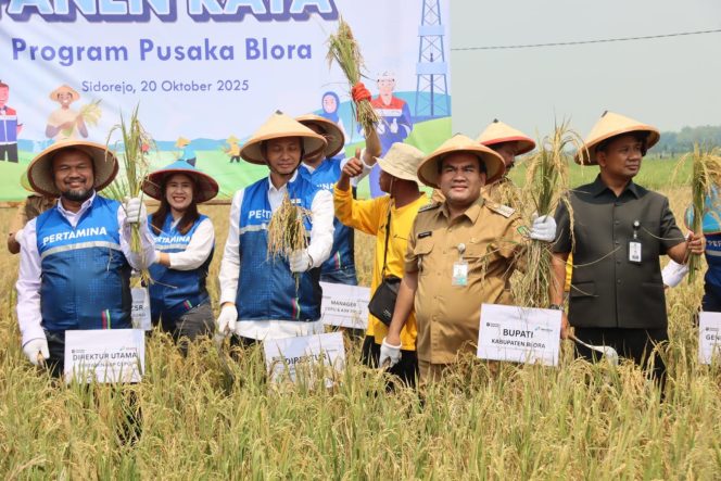 
					Pertamina dan Pemkab Blora Panen Raya Padi Organik, Wujud Nyata Sinergi PUSAKA BLORA Menuju Pertanian Berkelanjutan