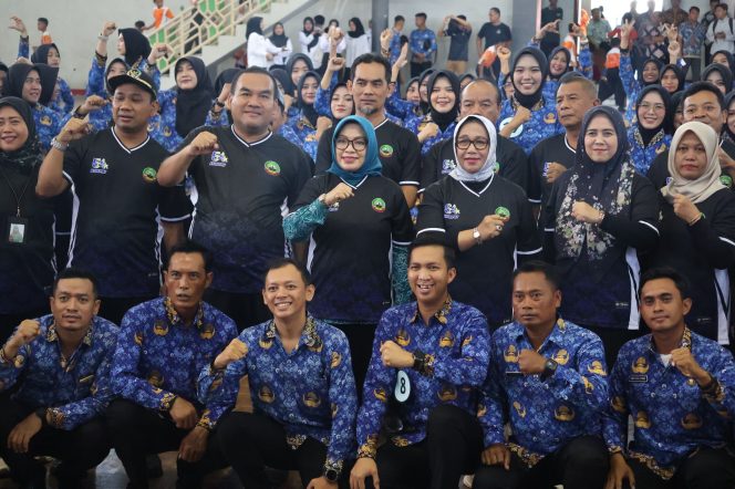 
					Meriah! Lomba Senam Kreasi Tabola Bale Warnai HUT ke-54 KORPRI di Blora