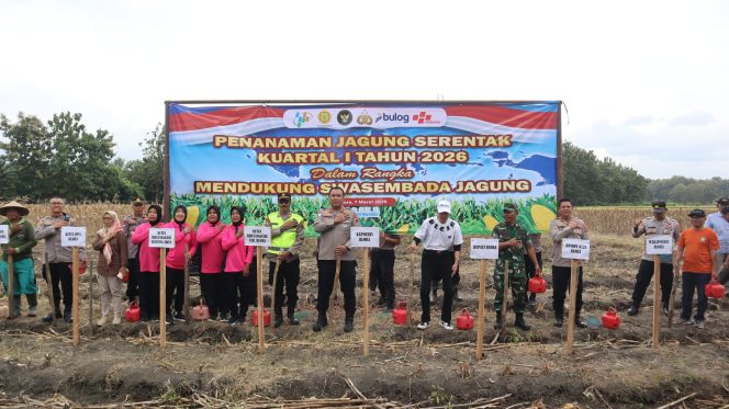 
					Polres Blora Gelar Tanam Raya Jagung Serentak Dukung Swasembada Pangan 2026 ‎